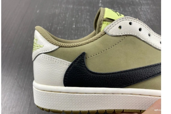 Rep EP Travis Neutral Low 1 Golf Jordan Scott Retro Olive FZ3124-200 0519
